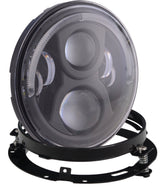 Motorcycle Headlights - 7" 80w Halo With Mounting Bracket